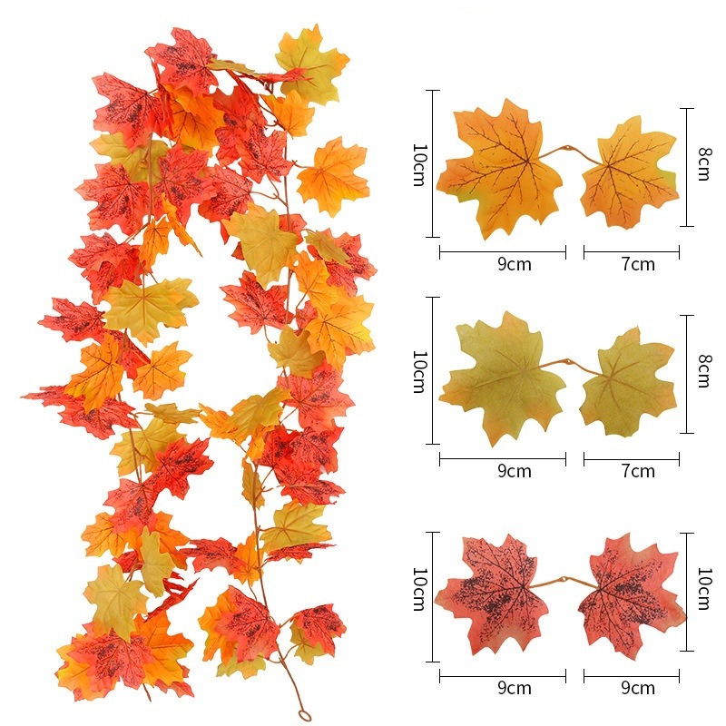 ریسه برگ مصنوعی پاییزی کد HB5478-1